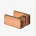 Дверь в нишу NEW TRENDY AVEXA COPPER BRUSHED 100x200 EXK-3536 брашированная медь