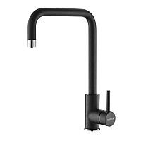 Смеситель для кухни Alveus Dual 370 1139812 с фильтром воды черный матовый