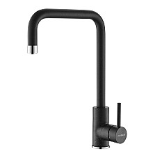 Смеситель для кухни Alveus Dual 370 1139812 с фильтром воды черный матовый