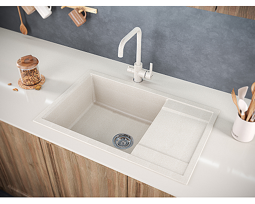 Кухонная мойка Paulmark Verlass PM317850-BE Бежевая Кухонная мойка Paulmark Verlass PM317850-BE Бежевая