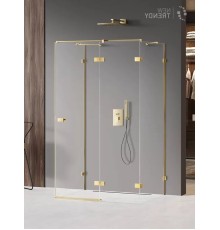 Душевое ограждение NEW TRENDY AVEXA GOLD SHINE R 110x80x200 золото