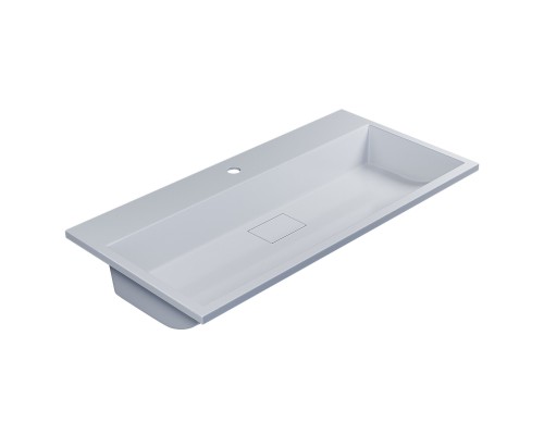 Тумба с раковиной подвесная Uperwood Barsa 90х45х57 см, черная/дуб сонома