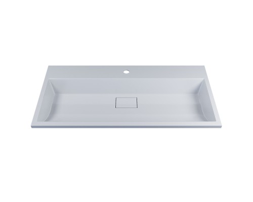 Раковина для ванной 100 см, Uperwood Barsa, белая глянцевая