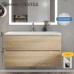 Тумба с раковиной подвесная Uperwood Barsa 100х45х57 см, дуб сонома