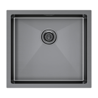 Кухонная мойка Paulmark Marx 44 PM214844-GM Вороненая сталь