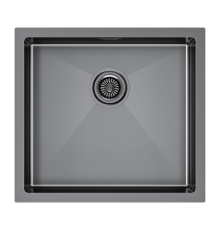 Кухонная мойка Paulmark Marx 44 PM214844-GM Вороненая сталь