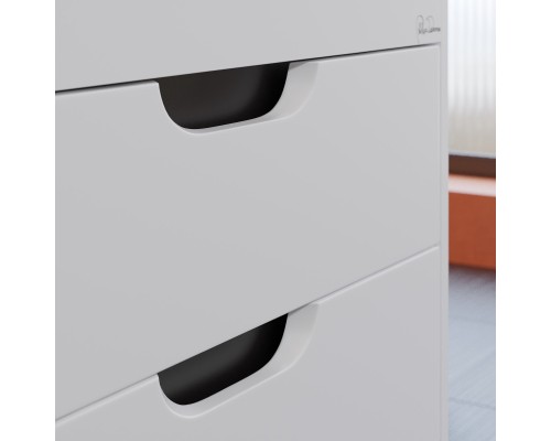 Тумба с раковиной подвесная Uperwood Modul 62х45х57 см, белая/графит