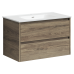 Тумба под раковину SANCOS Libra 790х450х500, c двумя ящиками, дуб чарльстон