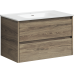 Тумба под раковину SANCOS Libra 790х450х500, c двумя ящиками, дуб чарльстон