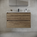 Тумба под раковину SANCOS Libra 790х450х500, c двумя ящиками, дуб чарльстон