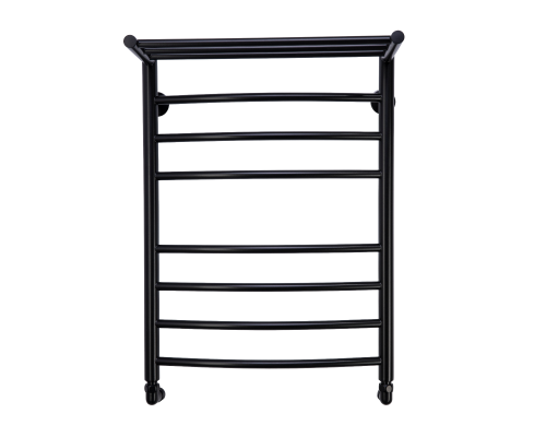 Полотенцесушитель водяной Comfysan Noumi W-8 80/50 с полкой, черный