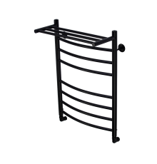 Полотенцесушитель водяной Comfysan Noumi W-8 80/50 с полкой, черный