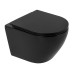 Безободковый подвесной унитаз Charus Black Estella EWC700-121B с сиденьем микролифт