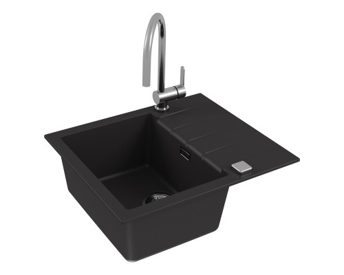 Мойка кухонная Alveus Granital Cadit 10 1132021 470х500 угольный