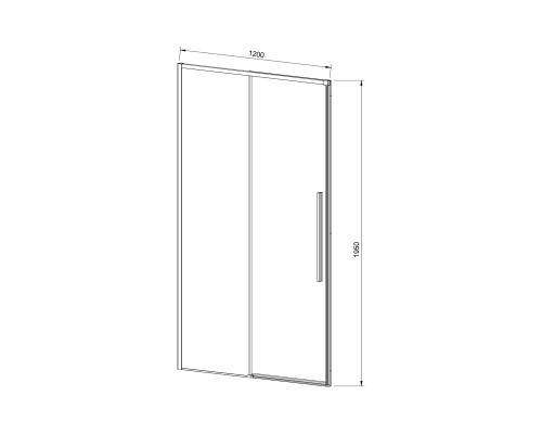 Душевая дверь Vincea Slim-N VDS-4SN120CL 1200 хром стекло прозрачное