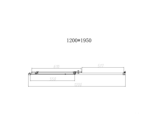 Душевая дверь Vincea Slim-N VDS-4SN120CL 1200 хром стекло прозрачное