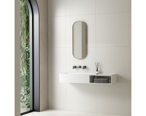 Раковина из искусственного камня Vincea VWB-6S112MW 1200x400x200 подвесная белый матовый