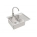 Мойка кухонная Alveus Quarto 20 1124383 615x480 брашированная сталь