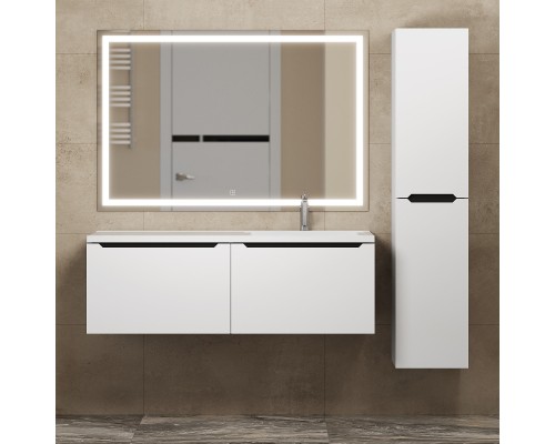 Тумба под раковину Uperwood Tanos 120 см, правая, белая/графит