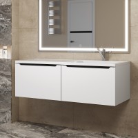 Тумба под раковину Uperwood Tanos 120 см, правая, белая/графит