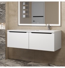 Тумба под раковину Uperwood Tanos 120 см, правая, белая/графит