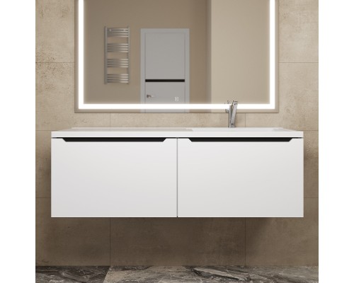 Тумба под раковину Uperwood Tanos 120 см, правая, белая/графит