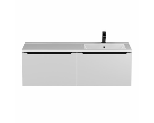 Тумба под раковину Uperwood Tanos 120 см, правая, белая/графит