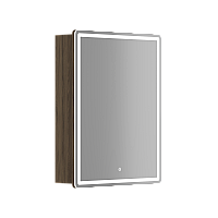 Зеркальный шкаф SANCOS Mirror 590x150х740 мм, с LED подсветкой, дуб чарльстон MI60ECH