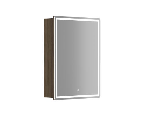 Зеркальный шкаф SANCOS Mirror 590x150х740 мм, с LED подсветкой, дуб чарльстон MI60ECH