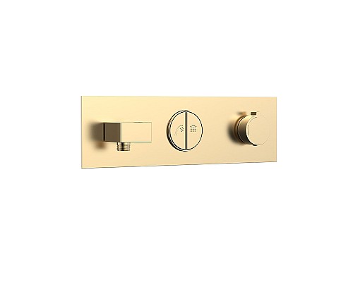 Душевой комплект Vincea VSFW-422T1BG встраиваемый, термостатный, 2 режима, браш золото Душевой комплект Vincea VSFW-422T1BG встраиваемый, термостатный, 2 режима, браш золото