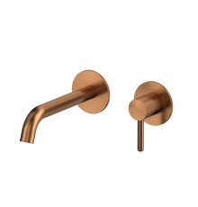 Внешняя часть смесителя для умывальника WHITECROSS Y1225CPB (брашированная медь)