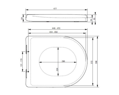 Сиденье с крышкой для унитаза Toto MH VC10047NN SoftClose цвет белый