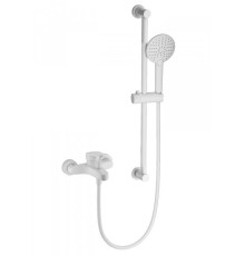 Смеситель для ванны с душевым гарнитуром Wonzon&Woghand, Белый матовый