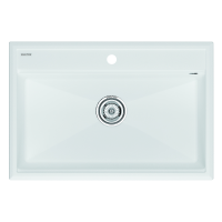 Мойка кварцевая Paulmark STEPIA-750 PM117551-WH белый 75х51