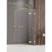 Душевое ограждение NEW TRENDY AVEXA GOLD SHINE R 90x110x200 золото