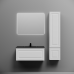 Тумба под раковину подвесная Sancos Very 89х44х40,, с доводчиками, Bianco, VR90W