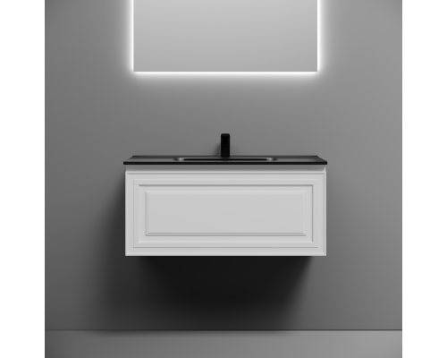 Тумба под раковину подвесная Sancos Very 89х44х40,, с доводчиками, Bianco, VR90W