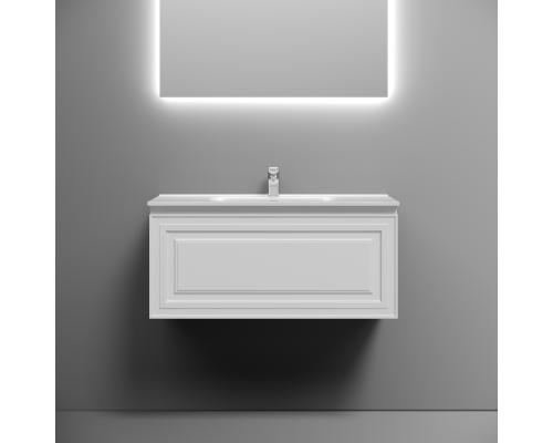 Тумба под раковину подвесная Sancos Very 89х44х40,, с доводчиками, Bianco, VR90W