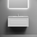 Тумба под раковину подвесная Sancos Very 89х44х40,, с доводчиками, Bianco, VR90W