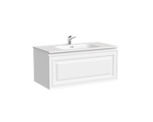 Тумба под раковину подвесная Sancos Very 89х44х40,, с доводчиками, Bianco, VR90W