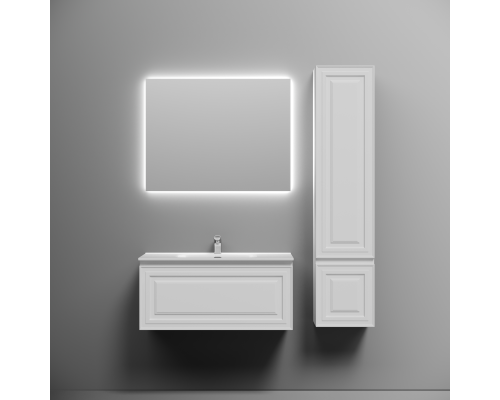 Тумба под раковину подвесная Sancos Very 89х44х40,, с доводчиками, Bianco, VR90W