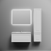 Тумба под раковину подвесная Sancos Very 89х44х40,, с доводчиками, Bianco, VR90W