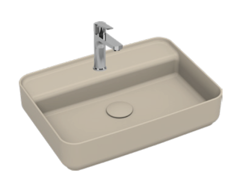 Раковина накладная ISVEA Infinity 55 слоновая кость матовый 10NF66055SV-2K