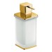 Дозатор для жидкого мыла Colombo Lulu настольный цвет PVD золото/матовое стекло