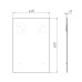 Компактное зеркало для ванной Comforty Альба 40x60