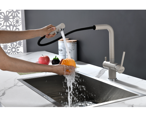 Смеситель для кухни Paulmark Serpentine Se213222-BE Бежевый