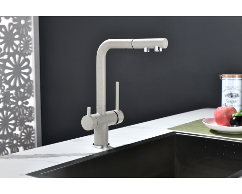 Смеситель для кухни Paulmark Serpentine Se213222-BE Бежевый