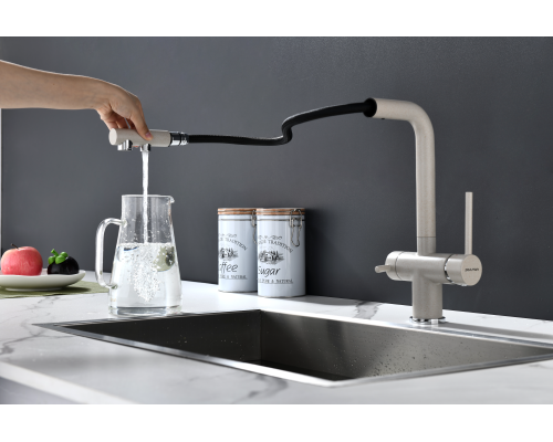 Смеситель для кухни Paulmark Serpentine Se213222-BE Бежевый