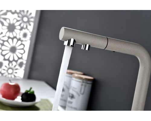 Смеситель для кухни Paulmark Serpentine Se213222-BE Бежевый