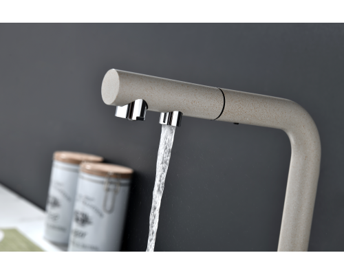 Смеситель для кухни Paulmark Serpentine Se213222-BE Бежевый